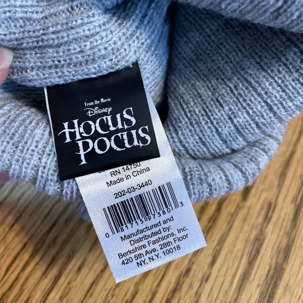 Disney Hocus Pocus Boys/Unisex One Size Beanie 'It's Just A Bunch Of Hocus Pocus - Picture 3 of 3